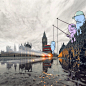 现居伦敦的巴西插画家卢卡斯·列维坦（Lucas Levitan），一个擅长创造惊喜的魔术师，策划并完成了“照片入侵”系列，选取Instagram用户的照片，将自己的插画人物结合到照片里。插入的卡通人物彻底改变了照片原有的角度，融合了新鲜的故事情节，妙趣横生。