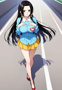 海贼王# 女帝校园风 (8)