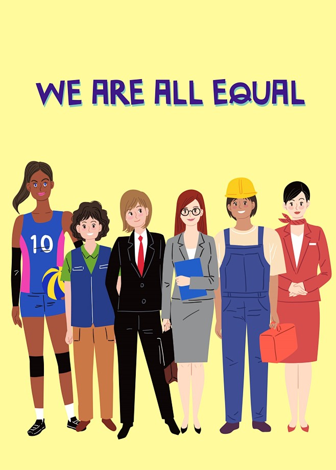 不同行业职业女性各行各业人物插图插画设计aiti352a5211