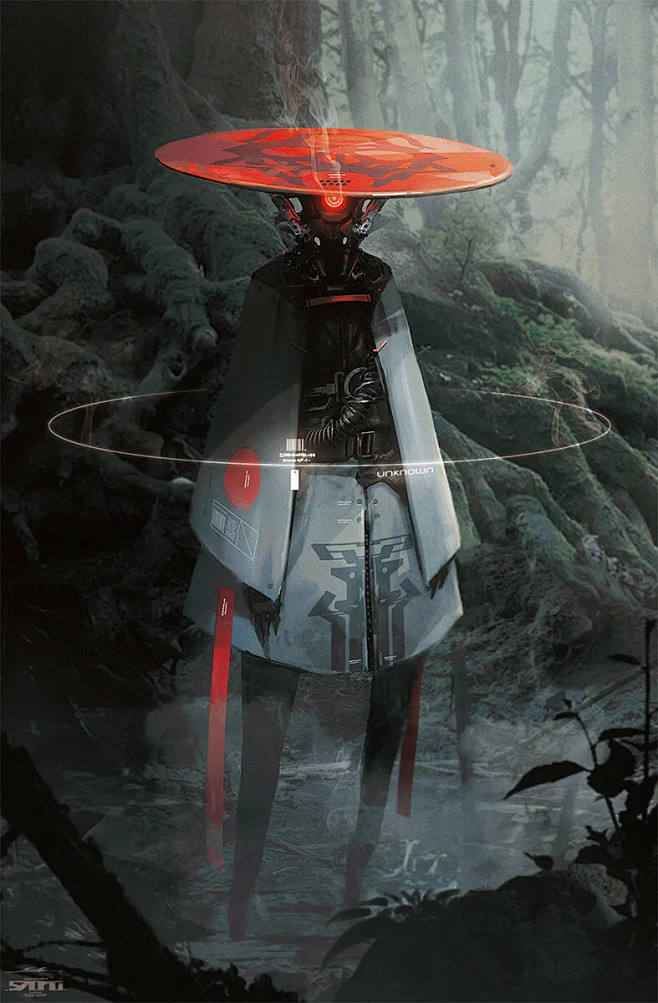 来自日本的概念设计师、插画家：esuth...