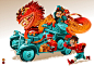 vehicles Character vector vectorart dragon ILLUSTRATION  poster