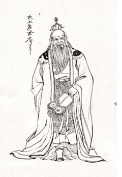紫萌月采集到点墨中国：白描画（人物）