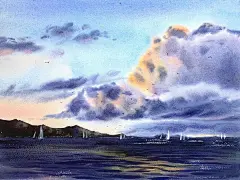 尤金妮娅·戈尔巴乔娃（俄罗斯）水彩画