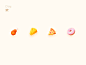 Food icon 图标 甜甜圈 披萨 奶酪 food app 鸡腿 食物图标 doughnut pizza cheese drumsticks food icon food icon