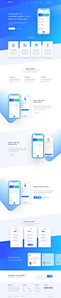 Finance app landing page by Mithun Ray✪ 