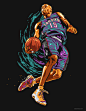 NBA Illustrations 2nd set on Behance