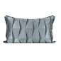 新品现代简约轻奢蓝灰色抽象立体图案靠垫抱枕别墅样板房腰枕-淘宝网