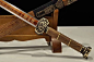 Ruyi sword,High carbon steel blade,Brass,Redwood,Hand Forged