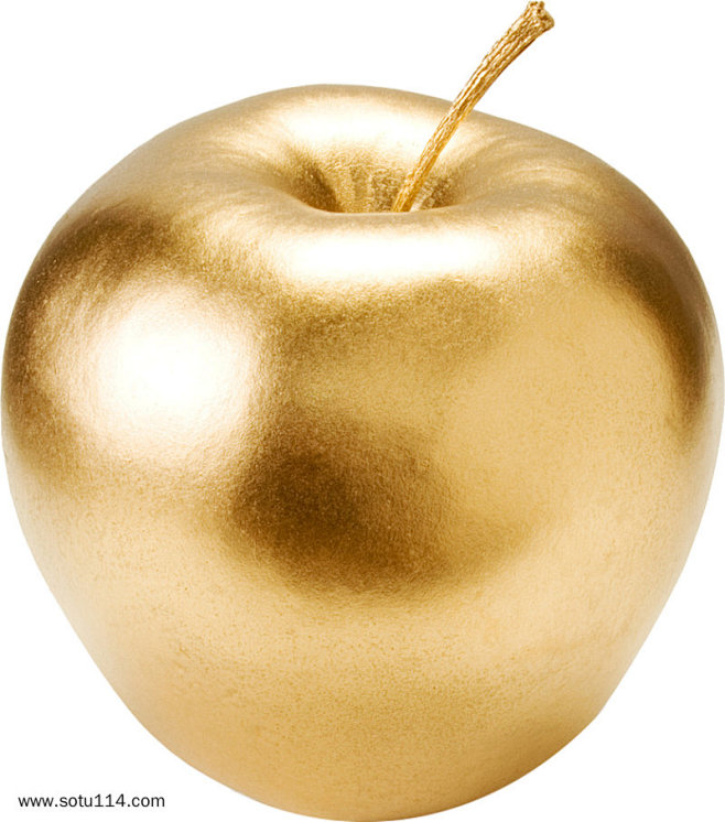 苹果喷上金色