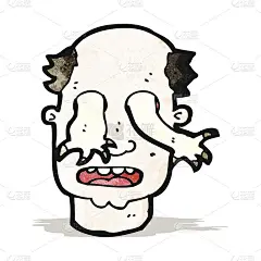被鬼魂附身的卡通人物