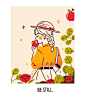 来自于插画师Adrianne Walujo的插画作品 ​​​