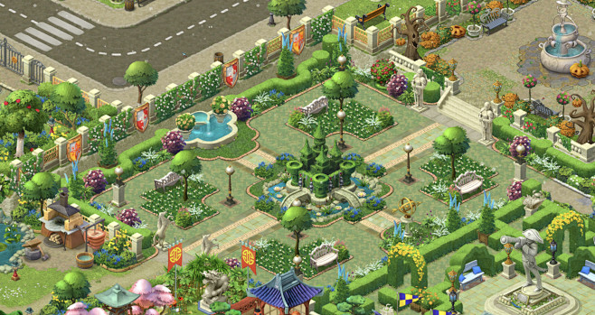 梦幻花园全景图拿去不谢看图梦幻花园吧百度贴吧