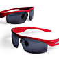 柯玛仕 智能眼镜 4.0蓝牙耳机 偏光眼镜 太阳镜  墨镜 入耳式 胭脂红