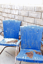 Art Deco 1930's blue chairs | Antique & Vintage furniture & repurpo...