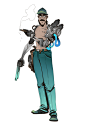 Character Designs - Knight Of The Omen / Mecha Gambler / Synthetic Barb, Brother Baston