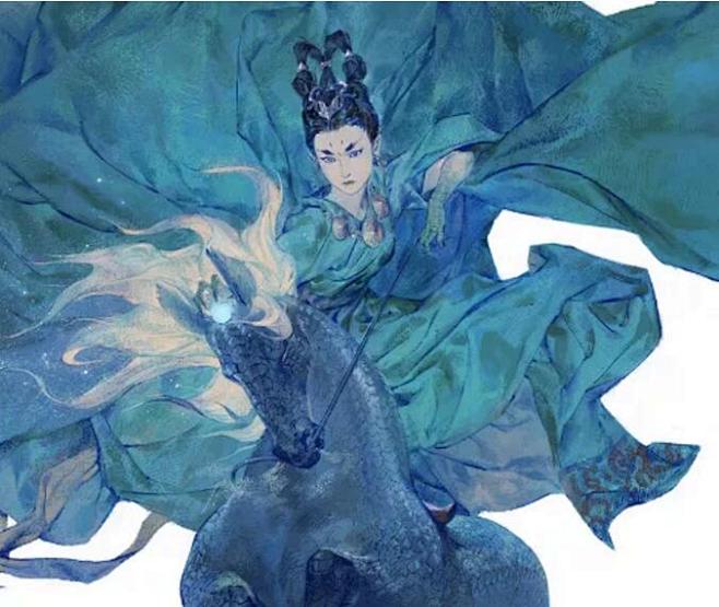 概念艺术家Merasgar（wb：merasgar） 水墨插画作品