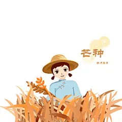 手绘节气芒种素材