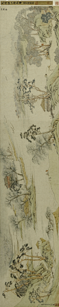 文徵明——《江南春》词意图卷 上博藏【嘉靖庚寅七月徵明制】人物山水 手卷画芯 高清欣赏 | 
明|文徵明(1470-1559)名壁字征明、征仲，号衡山居士，世称“文衡山”，诗文上与祝允明、唐寅、徐真卿并称“吴中四才子”。画史上与沈周、唐寅、仇英合称“吴门四家”。画从沈周。诗文画俱精，人称“四绝”全才。山水人物花卉等皆工。