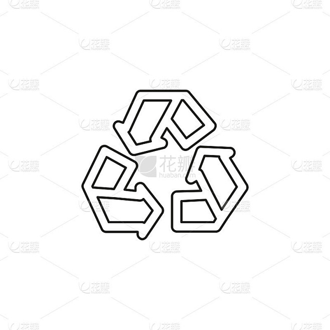 vector Recycling icon, recycling symbol