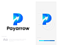 P arrow logo