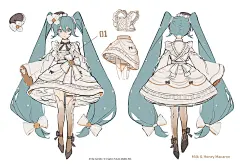 补全马卡龙miku背面设定 - 小红书