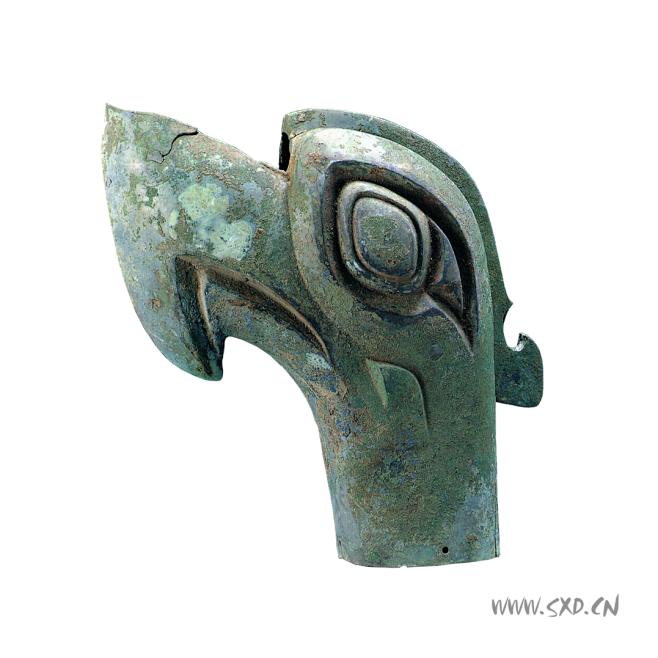 三星堆古蜀国商铜大鸟头