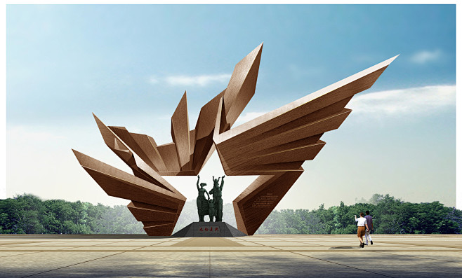 关于池州烈士陵园主题雕塑方案征求意见的公...