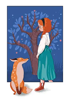 看图说故事，这是一副儿童绘本封面插画