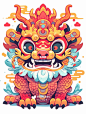 龙年插画 | 喜庆中国龙 第七弹 | 国潮风