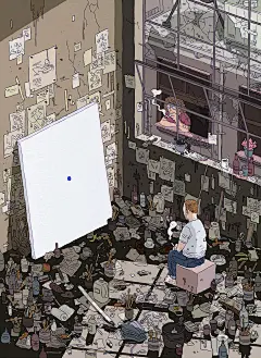 Ilya Milstein
一位现居纽约的米兰插画师，现为、Monocle等杂志绘制插画作品。他最具代表性的风格要算纽约街景系列，大量细节营造出的活力和动态感，是他对这座城市的由衷赞美。

