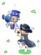 シェレイ♡
#ふしぎ星の☆ふたご姫 不可思议星球的双胞胎公主 #*レイン #シェレイ Shade/Rein #シェイド Shade #月青 #月蓮 #ふたご姫 双子星公主@G檸檬，采集@屿堍
