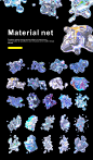 镭射抽象液态金属酸性流体泡沫艺术创意元素海报PNG模板素材设计-淘宝网