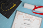 View of official certificate mock-up
