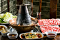 地道的老北京铜锅涮肉 瓷器涮肉双人餐