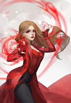 毒药无形的插画_漫威/MARVEL_GACHA网易二次元社区#美国队长3##红妹##绯红女巫# #壁纸##插画#