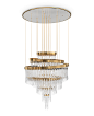Babel Chandelier | Luxxu | Modern Design and Living : Still a myth, this inspiration requires a particular approach for “The Babel Tower”. We brought the fantasy of detail to reality through these magnificent and lush crystals.