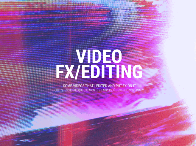 VIDEOS - Fx/Editing