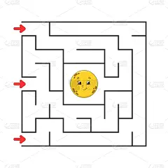 迷宫游戏,绘画插图,谜题游戏,矢量,方形画幅,时尚,动画片,彩色图片,游戏,发展