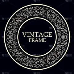 洋葱花,圆形,边框,华丽的,卷着的,模板,摩洛哥,装饰物,品牌名称,花