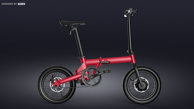隐藏式电池-电动自行车设计-方案2