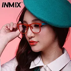 inmix眼镜架 女非主流眼睛框 镜架女高档板材眼镜框 潮时尚平光镜 #主流# #镜架# #高档#
