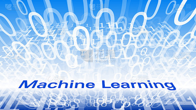 Abstract machine learning science technology vecto
