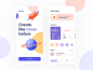 Flowio branding flat minimal creative app design ui clean