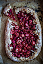 Strawberry Rhubarb Almond Galette- gluten free and vegan: 