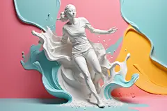 石膏人像石膏雕塑模型图片