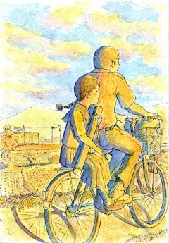#亲爱的艺术# せんべぇ，日本插画师。儿童绘画教室的讲师，多次办展，也是属于教科书式的儿童插画。看着他的作品让人倍感温馨亲切，仿佛一下子回到了美好的童年时光。所以你想起小时候干的那些快乐的傻事了吗？