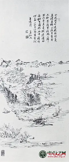 中国文艺网-流动的美——黄宾虹线描山水画浅谈