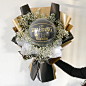 抖音网红创意篮球花束diy材料包鲜花包装纸送男友走心生日礼物