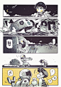 Solitaire Comic  : 参与的漫画接龙中我的部分~电影《Interstellar》很好看，但我还是觉得刘慈欣的《三体》故事更加精彩呢