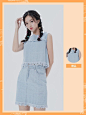 服装女装拼图产品展示主图